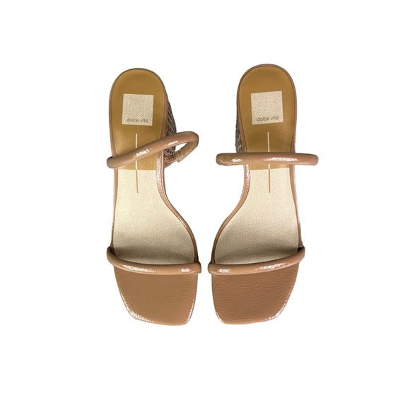 DOLCE VITA Block Heel Strappy Slip On Slide Sandals - Picture 3 of 10